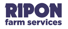 Ripon Farm Services Logo black and white